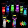 Light Up Shot Glass - Pedestal Base - 1 1/2 Oz. - Rainbow LED